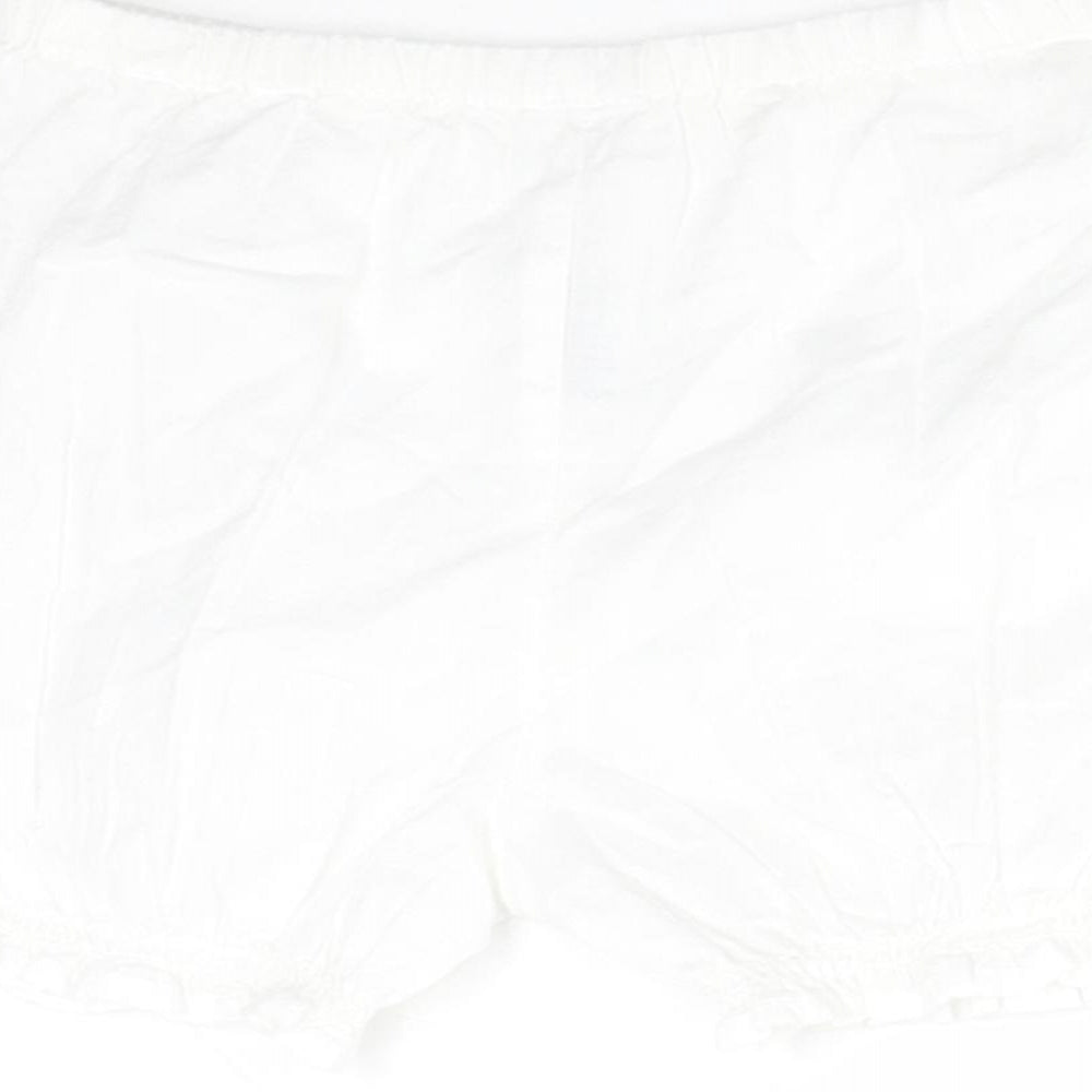 Nutmeg Baby White    Trousers Size 3-6 Months