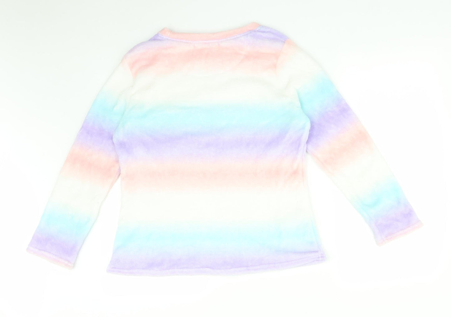 JUST LIKE YOU Womens Multicoloured Striped  Pullover Sweatshirt Size M