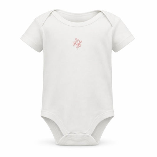 Tu Baby White Floral  Babygrow One-Piece Size 3-6 Months