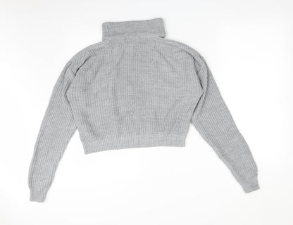 Glamorous Womens Grey   Pullover Sweatshirt Size S