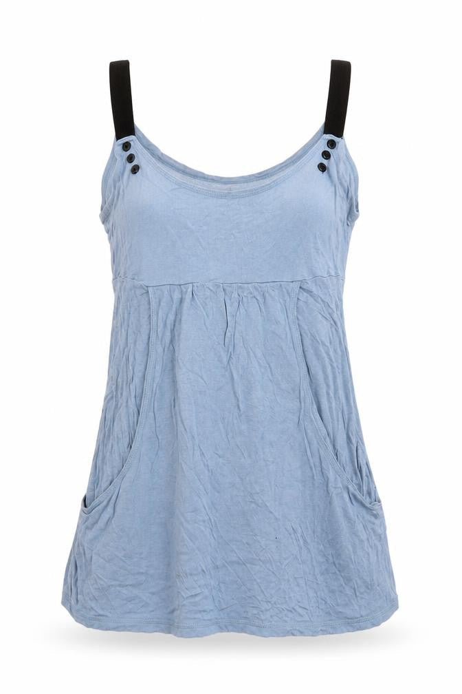 VERO MODA Womens Blue   Basic T-Shirt Size M
