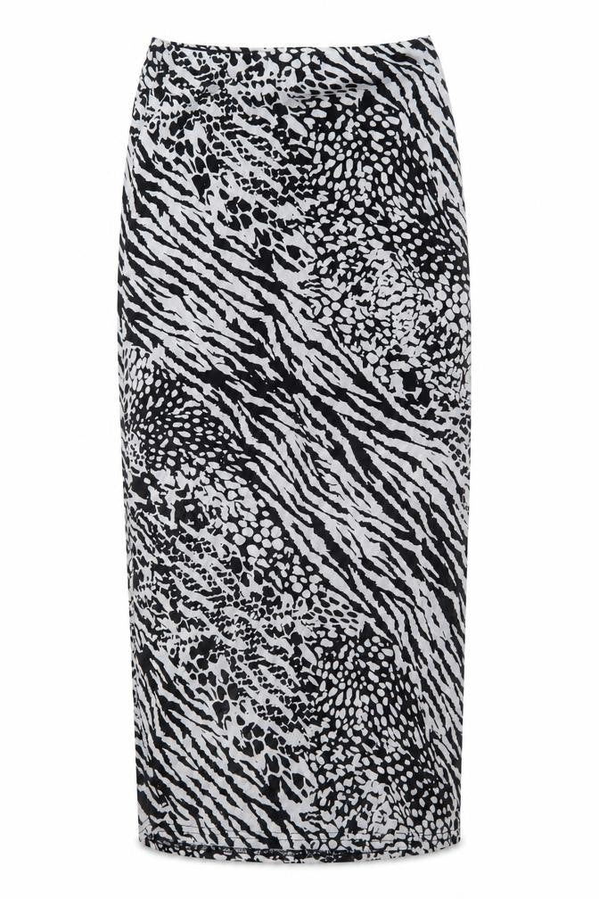 Boohoo Womens Multicoloured Animal Print  Straight & Pencil Skirt Size 8