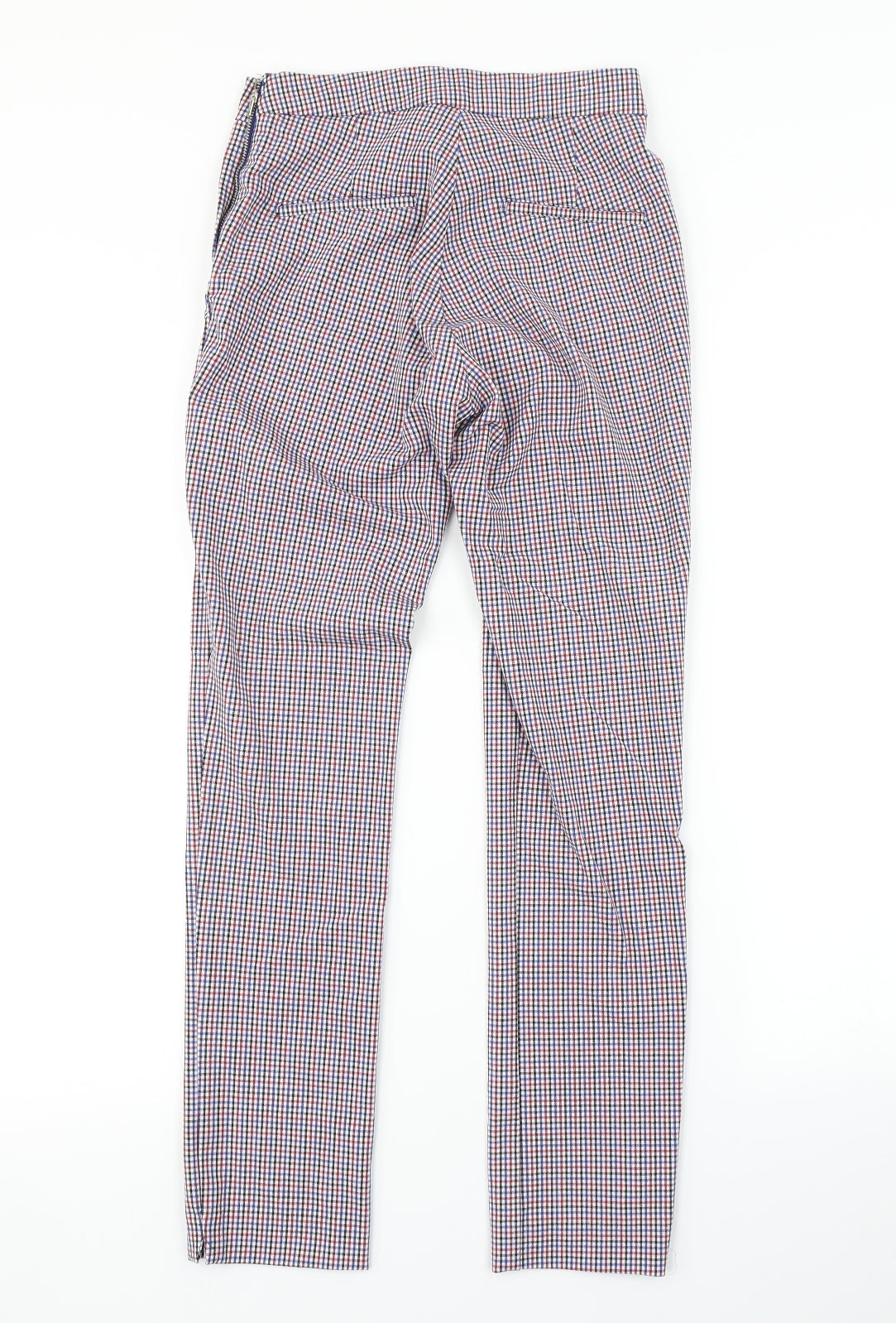 Stradivarius Womens Multicoloured Check  Trousers  Size 6 L28 in