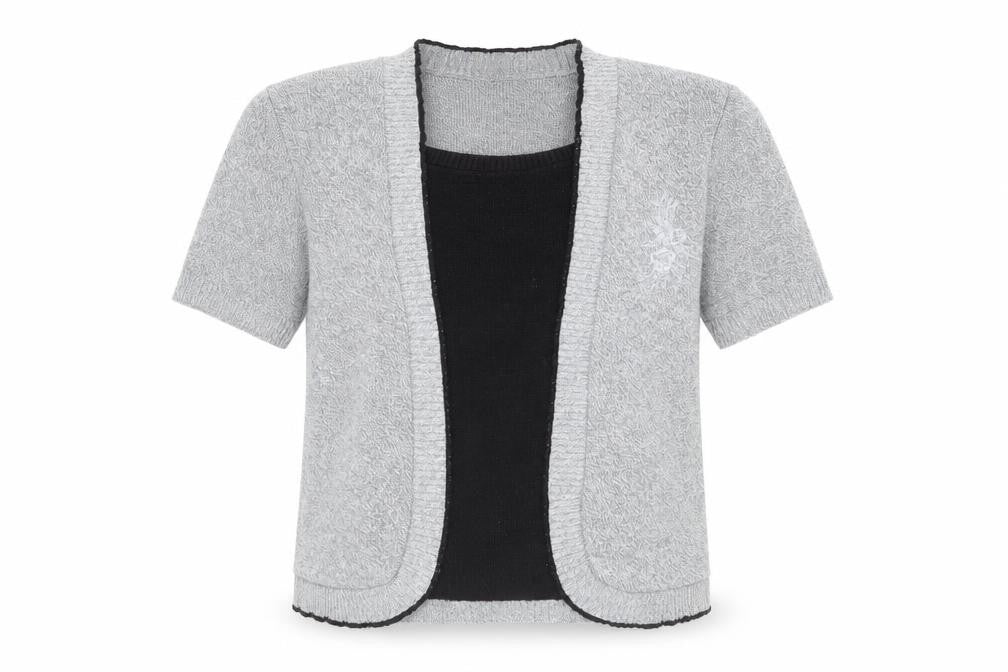 glimpse design Womens Grey   Cardigan Jumper Size L