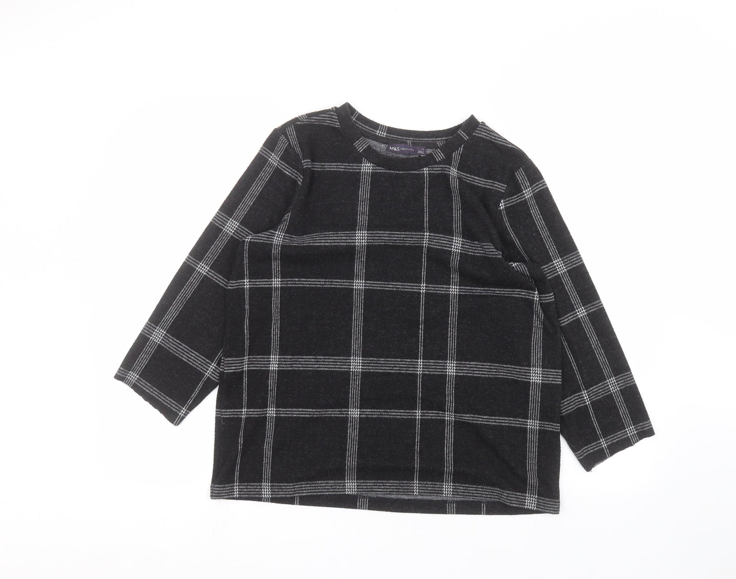 Marks and Spencer Womens Black   Pullover Jumper Size 12