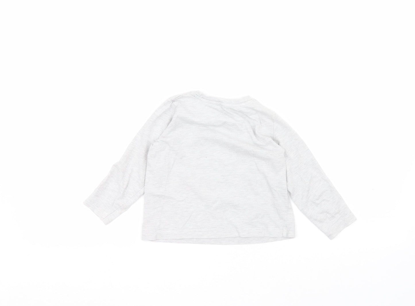 Primark Boys Grey   Basic T-Shirt Size 2-3 Years