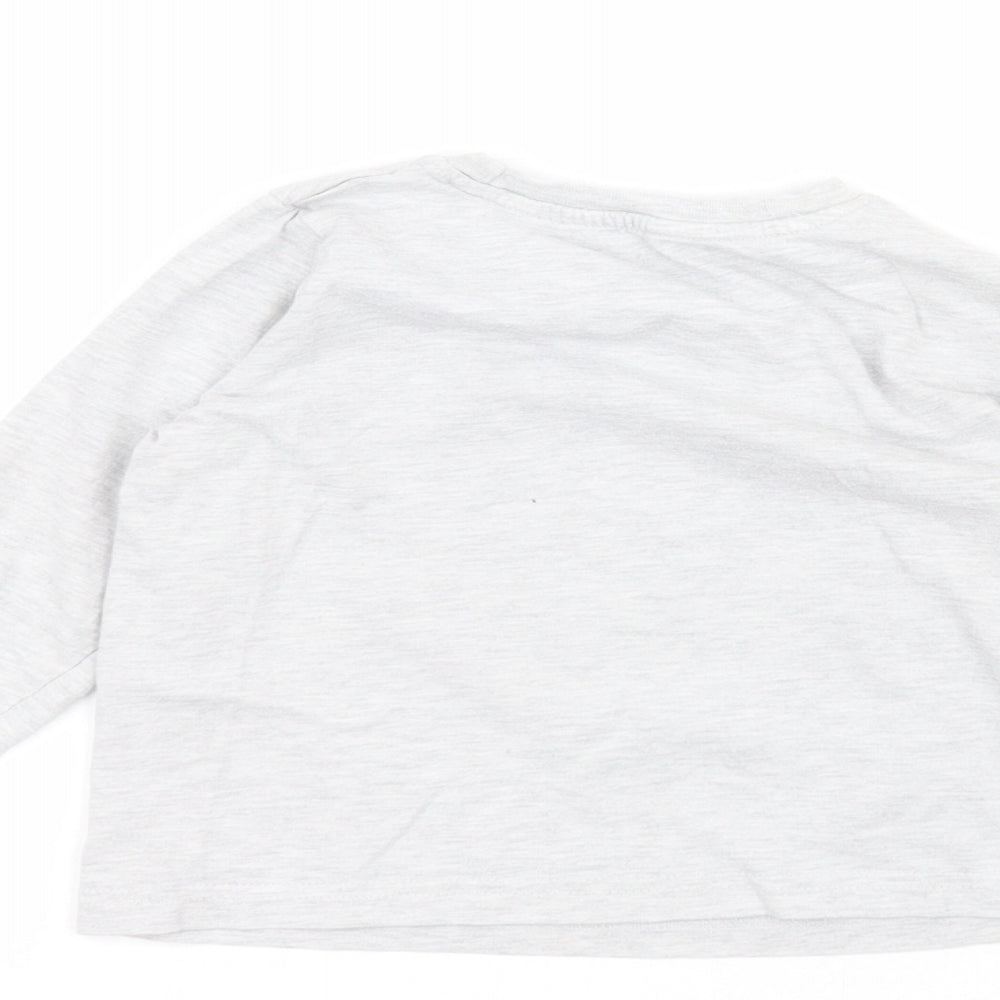 Primark Boys Grey   Basic T-Shirt Size 2-3 Years