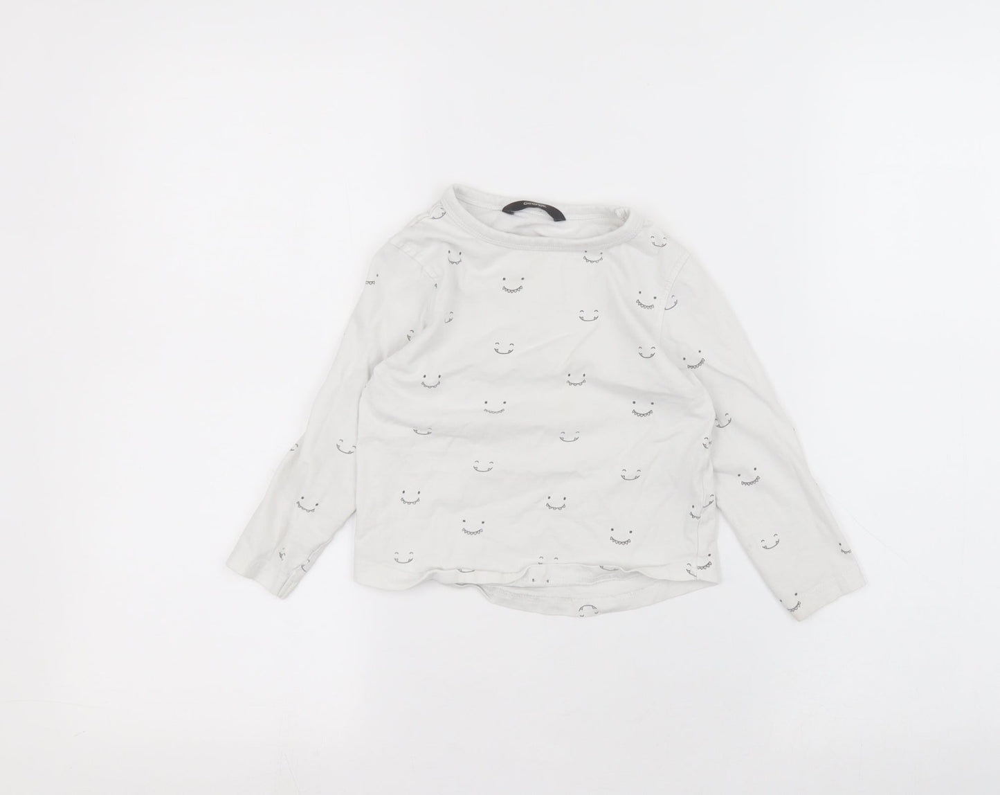 George Boys White   Basic T-Shirt Size 2-3 Years