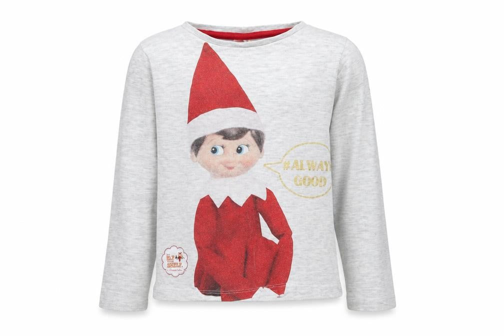 George Boys Grey   Basic T-Shirt Size 2-3 Years  - Elf on the shelf