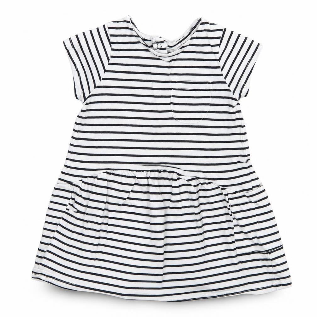 NEXT Girls White Striped  A-Line  Size 6-9 Months