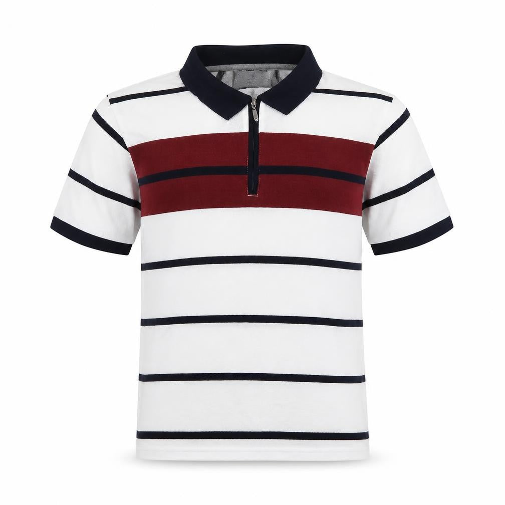 Premier Man Mens White Striped   Polo Size M
