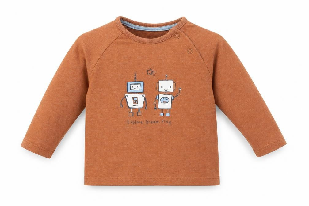 George Baby Orange   Basic T-Shirt Size 12-18 Months  - explore dream play