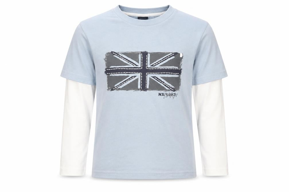 Next Boys Blue   Basic T-Shirt Size 6 Years  - union jack