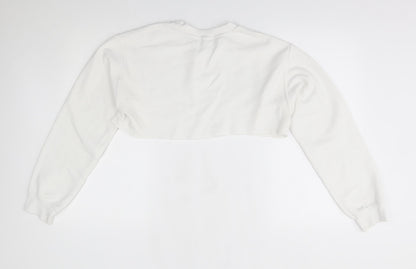 PRETTYLITTLETHING Womens White   Pullover Jumper Size S