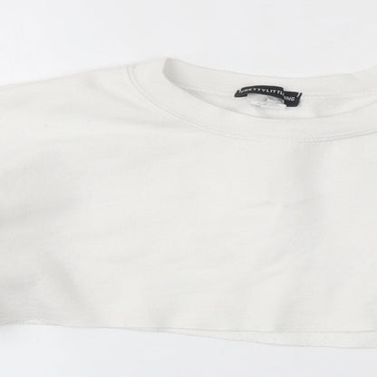 PRETTYLITTLETHING Womens White   Pullover Jumper Size S