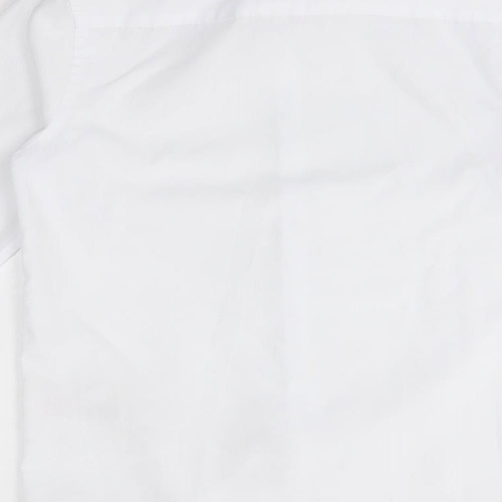 M&S Boys White   Basic Button-Up Size 8-9 Years