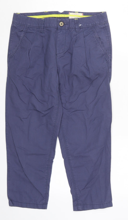 Esprit Womens Blue   Cropped Trousers Size 6 L21 in