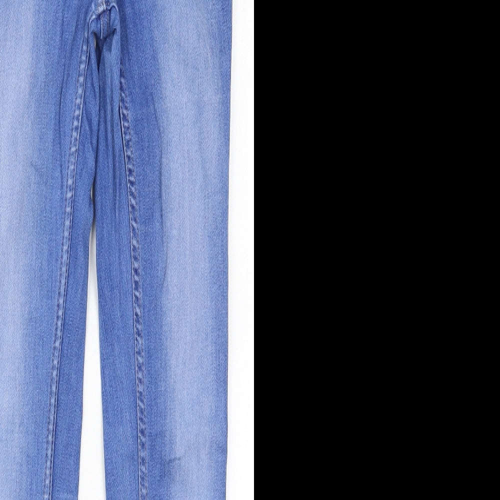 Marks and Spencer Womens Blue  Denim Skinny Jeans Size 8 L27 in