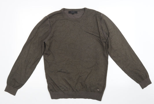 Liu Jo Mens Brown  Knit Pullover Jumper Size L