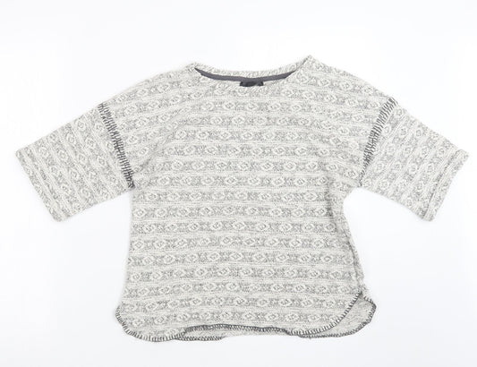 Topshop Womens Beige  Knit Pullover Jumper Size 10