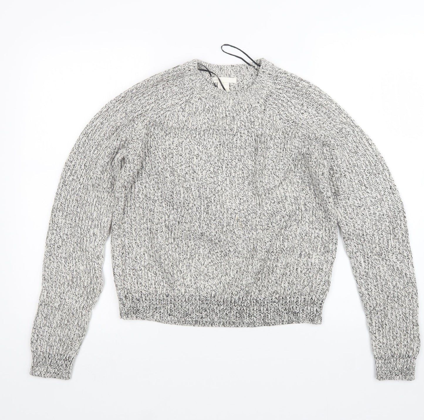 H&M Womens Black  Knit Pullover Jumper Size M