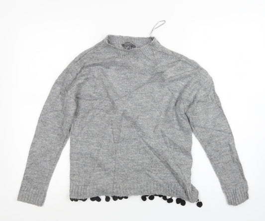 Primark Womens Grey  Knit Pullover Jumper Size 4