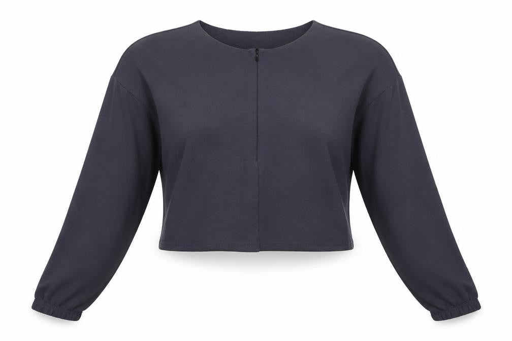 PRETTYLITTLETHING Womens Grey   Pullover Sweatshirt Size 8