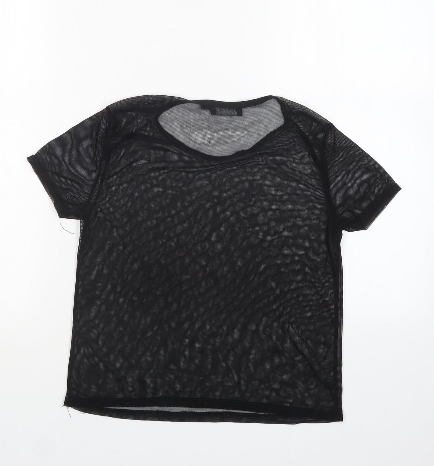 PRETTYLITTLETHING Womens Black   Basic T-Shirt Size 8
