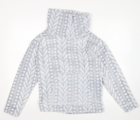 Nutmeg Womens Grey Geometric  Top One Piece Size 8
