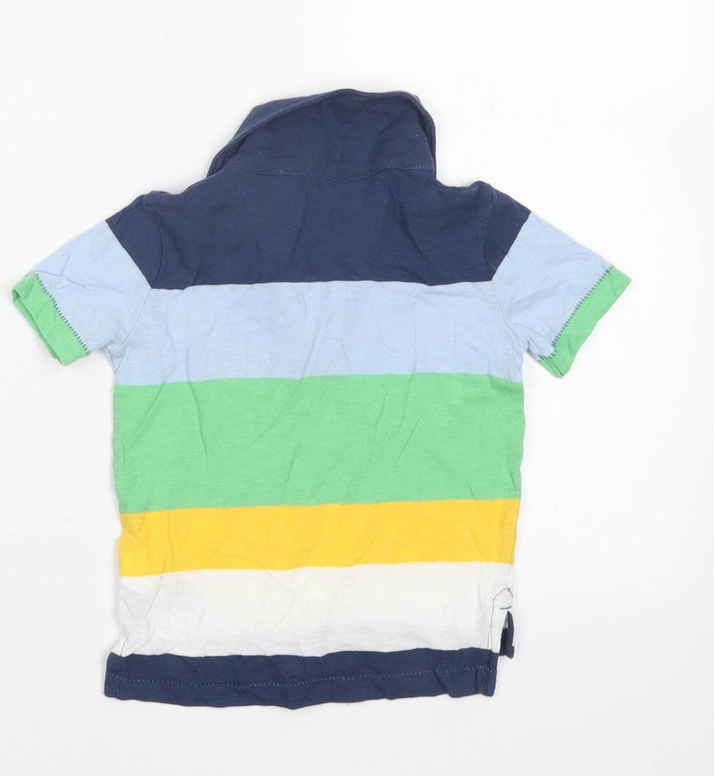 Gap Boys Blue Striped  Basic Polo Size 12-18 Months