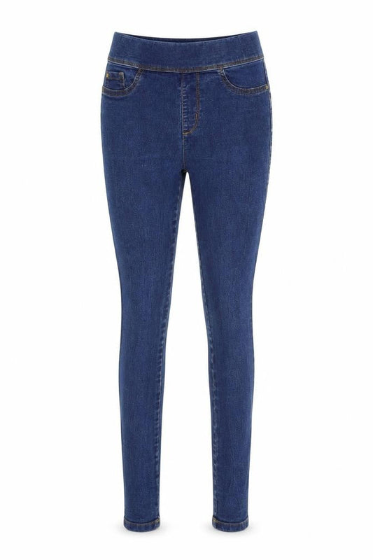 Denim & Co. Womens Blue  Denim Skinny Jeans Size 8 L27 in