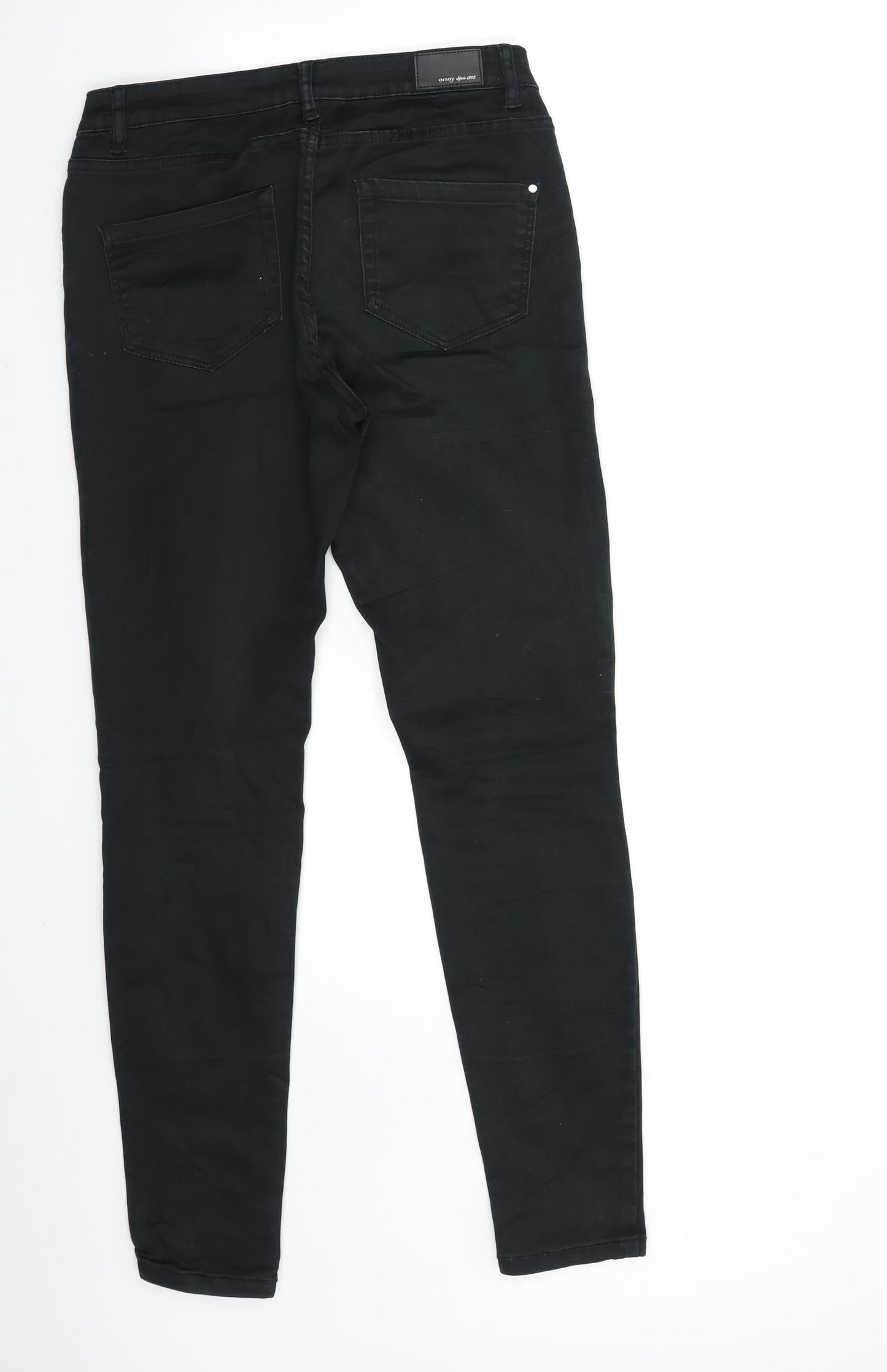 ORSAY Womens Black  Denim Skinny Jeans Size 8 L30 in