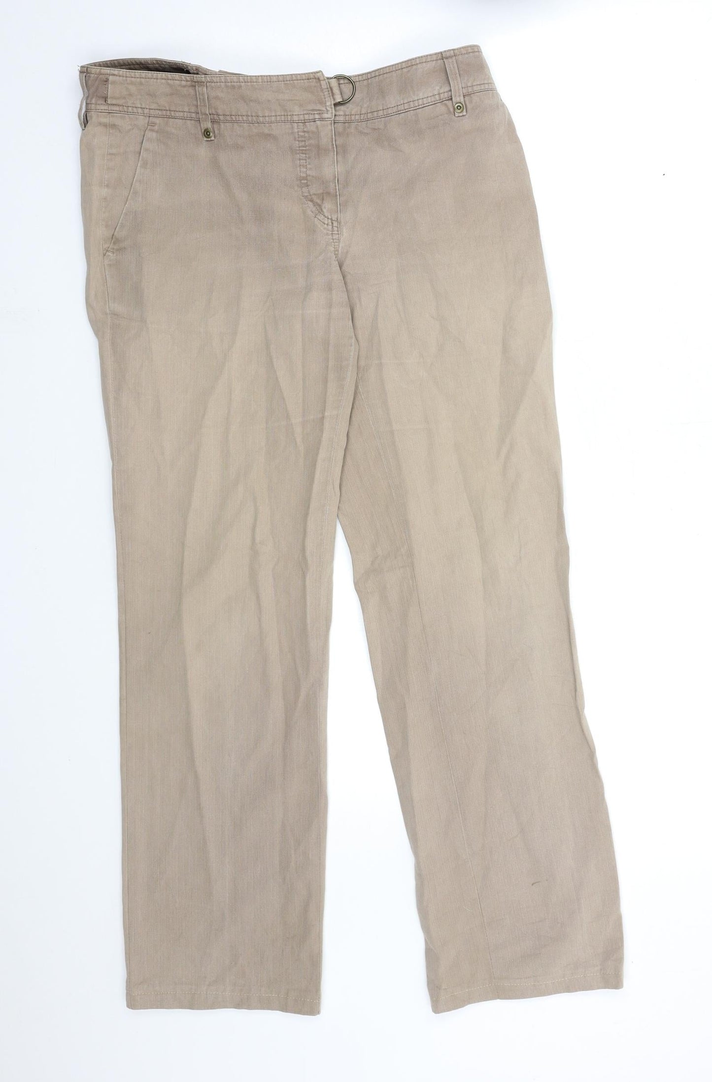 RESERVED Womens Brown  Denim Straight Jeans Size 32 in L30 in