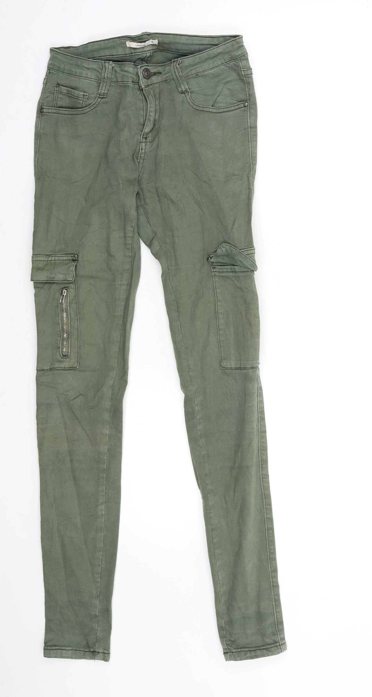 LALULA Womens Green  Denim Skinny Jeans Size 8 L31 in