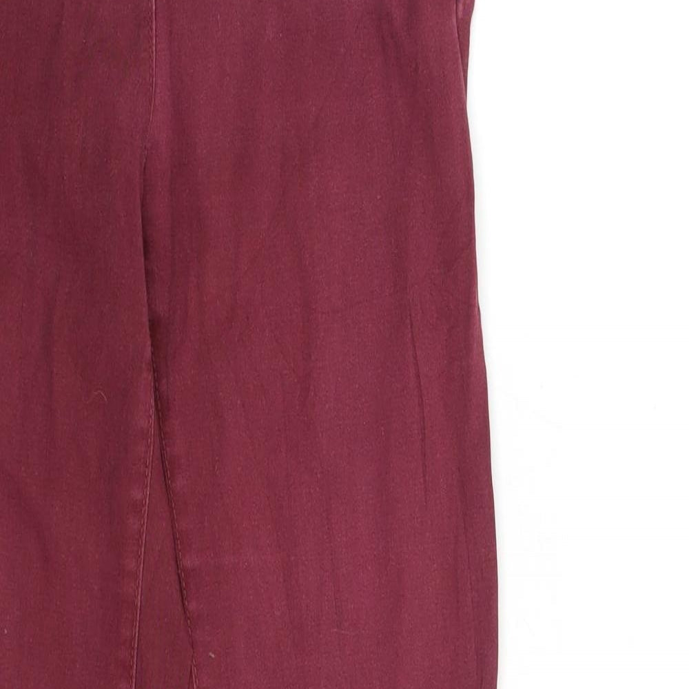 H&M Womens Red  Denim Skinny Jeans Size 26 in L29 in