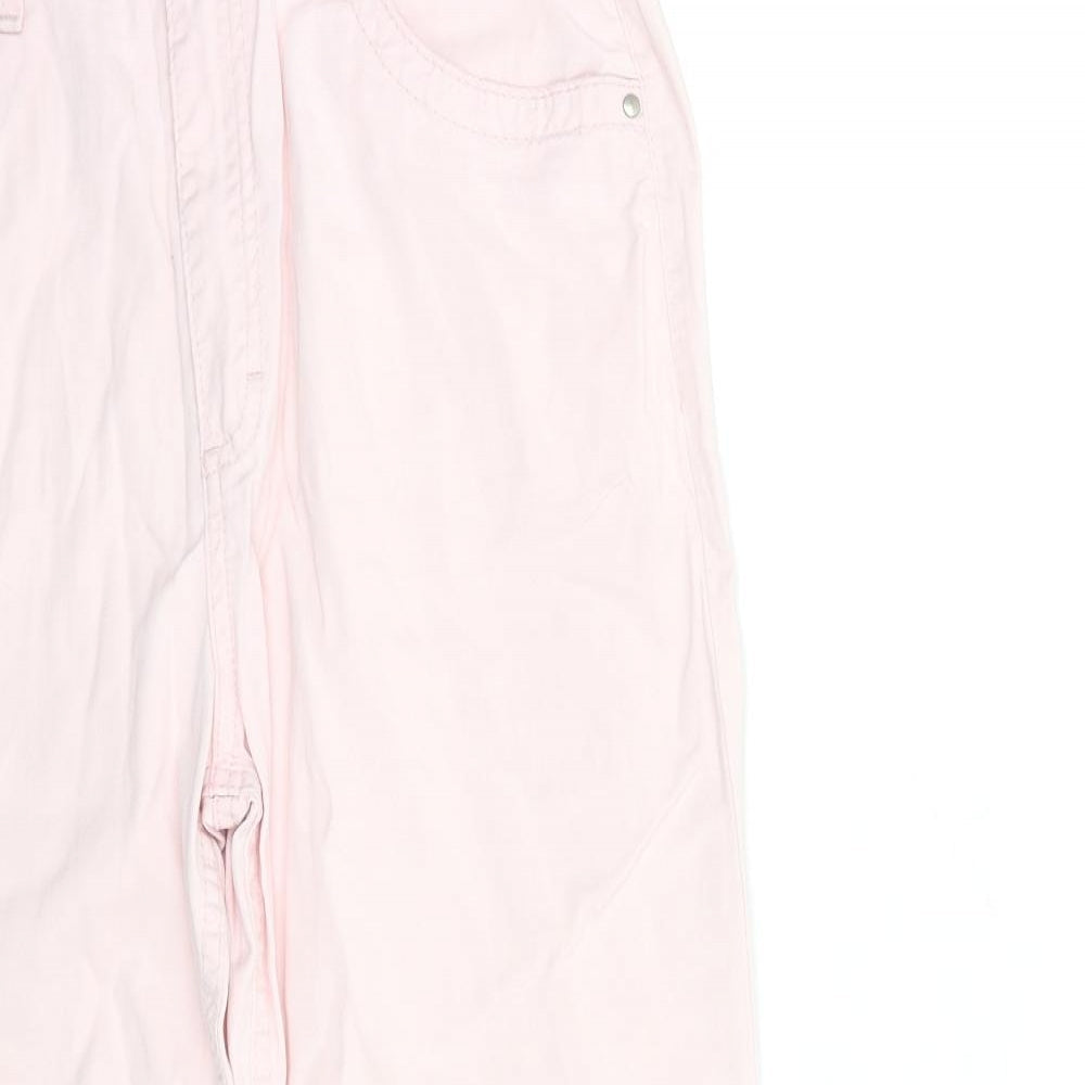 Preworn Womens Pink  Denim Straight Jeans Size 30 in L25 in