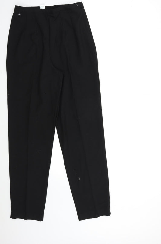 Comfy Womens Black   Trousers  Size 12 L29 in