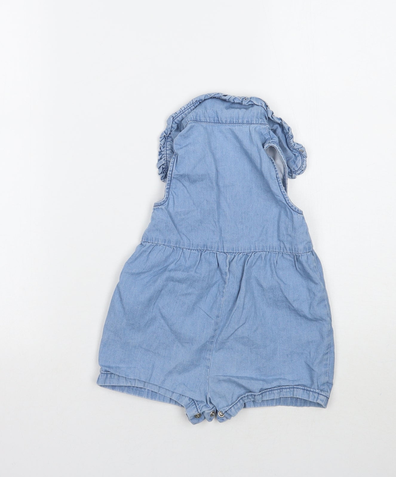 Nutmeg Girls Blue   Romper One-Piece Size 9-12 Months