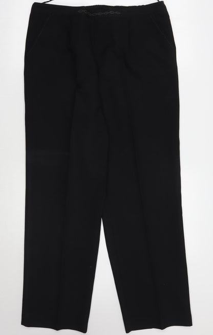Bonmarché Womens Black Trousers Size 16 L30 in