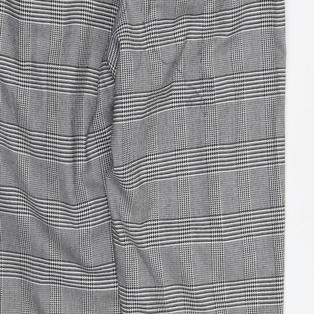 B33  Mens Grey Check  Trousers  Size 32 L29 in