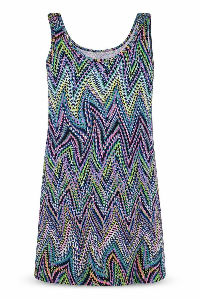 FAS Womens Multicoloured Geometric  A-Line  Size S