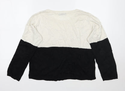 H&M Womens White   Pullover Jumper Size S