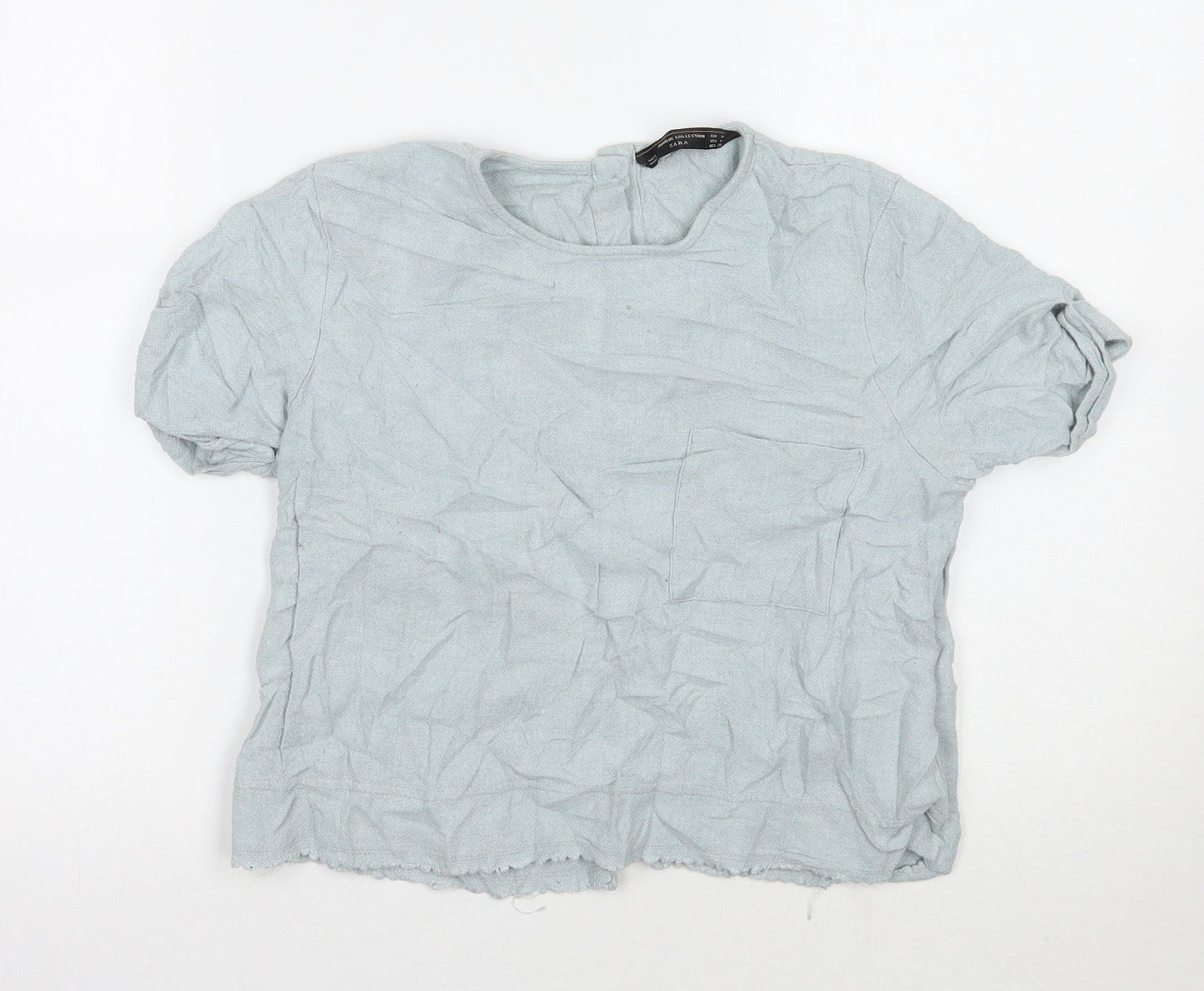 Zara Womens Blue   Basic T-Shirt Size M