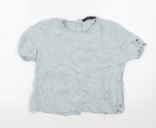 Zara Womens Blue   Basic T-Shirt Size M