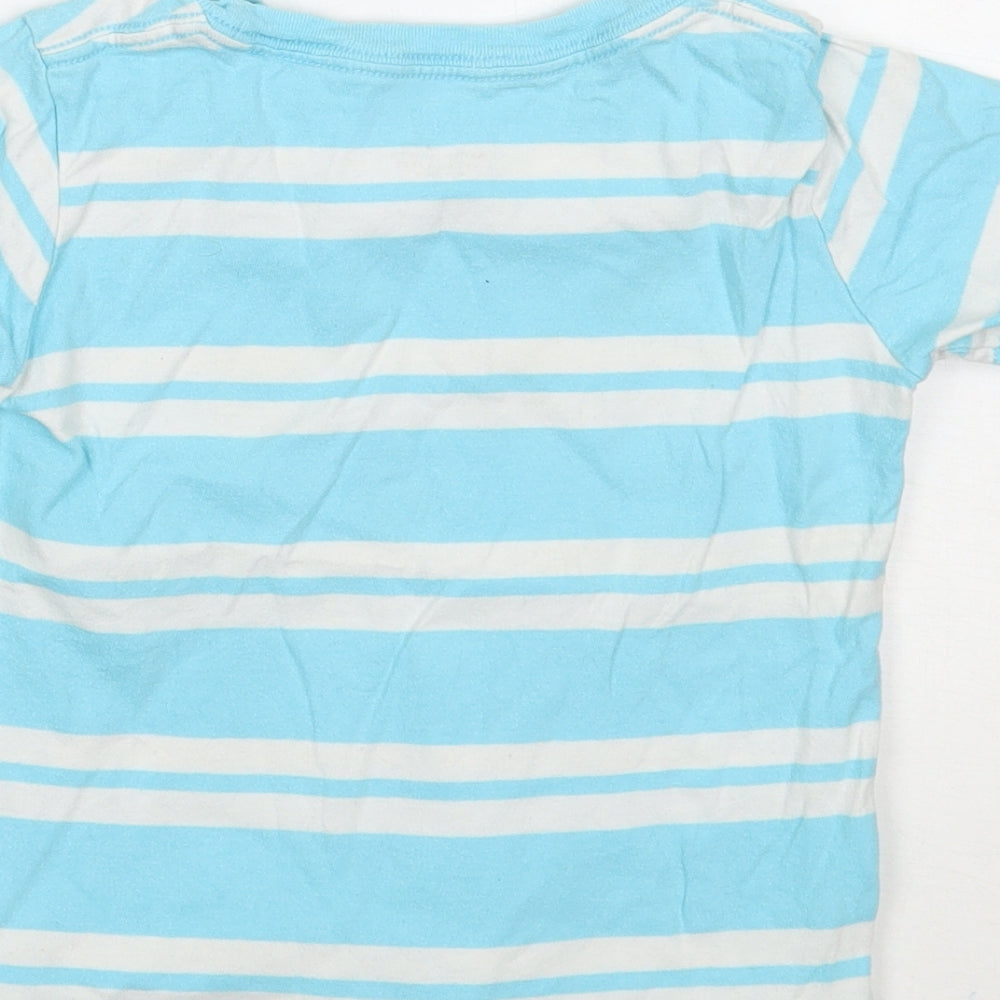 Gap Boys Blue Striped  Basic T-Shirt Size 2 Years