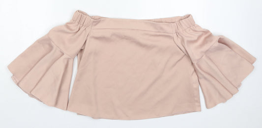 Topshop Womens Pink   Basic Blouse Size 8