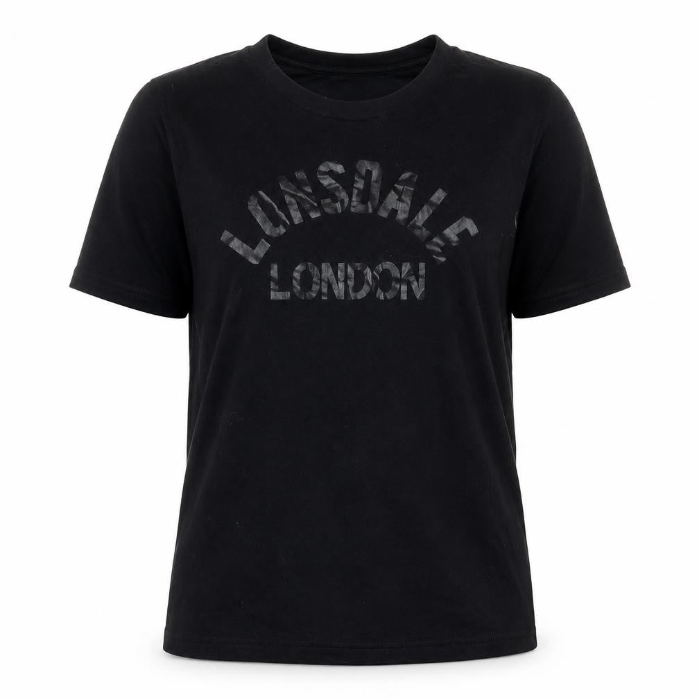 Lonsdale Womens Black   Basic T-Shirt Size 8