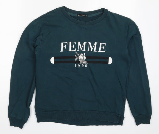 Stradivarius Womens Blue   Pullover Sweatshirt Size S  - Femme