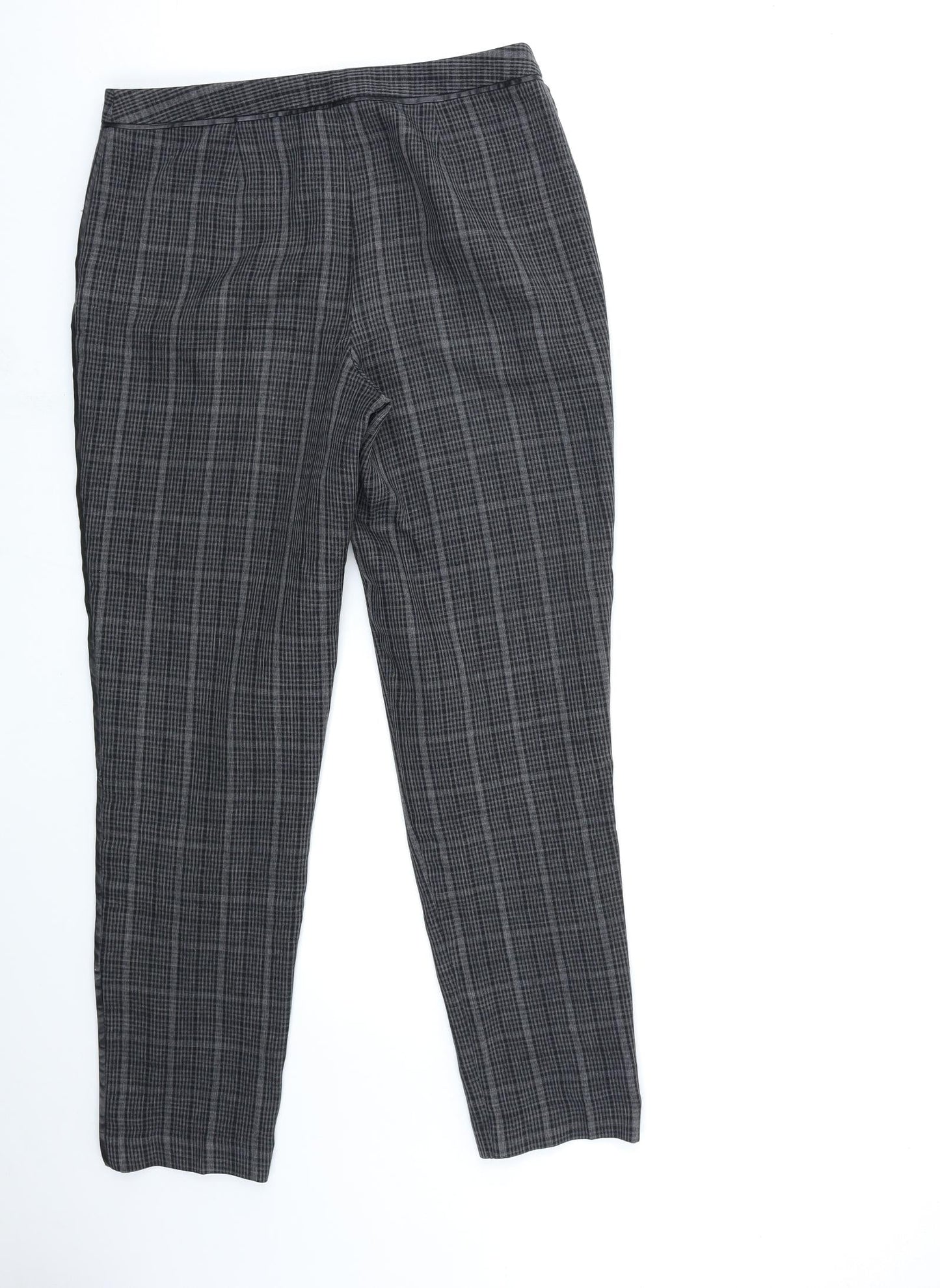 Atmosphere Womens Black Check  Trousers  Size 8 L27 in