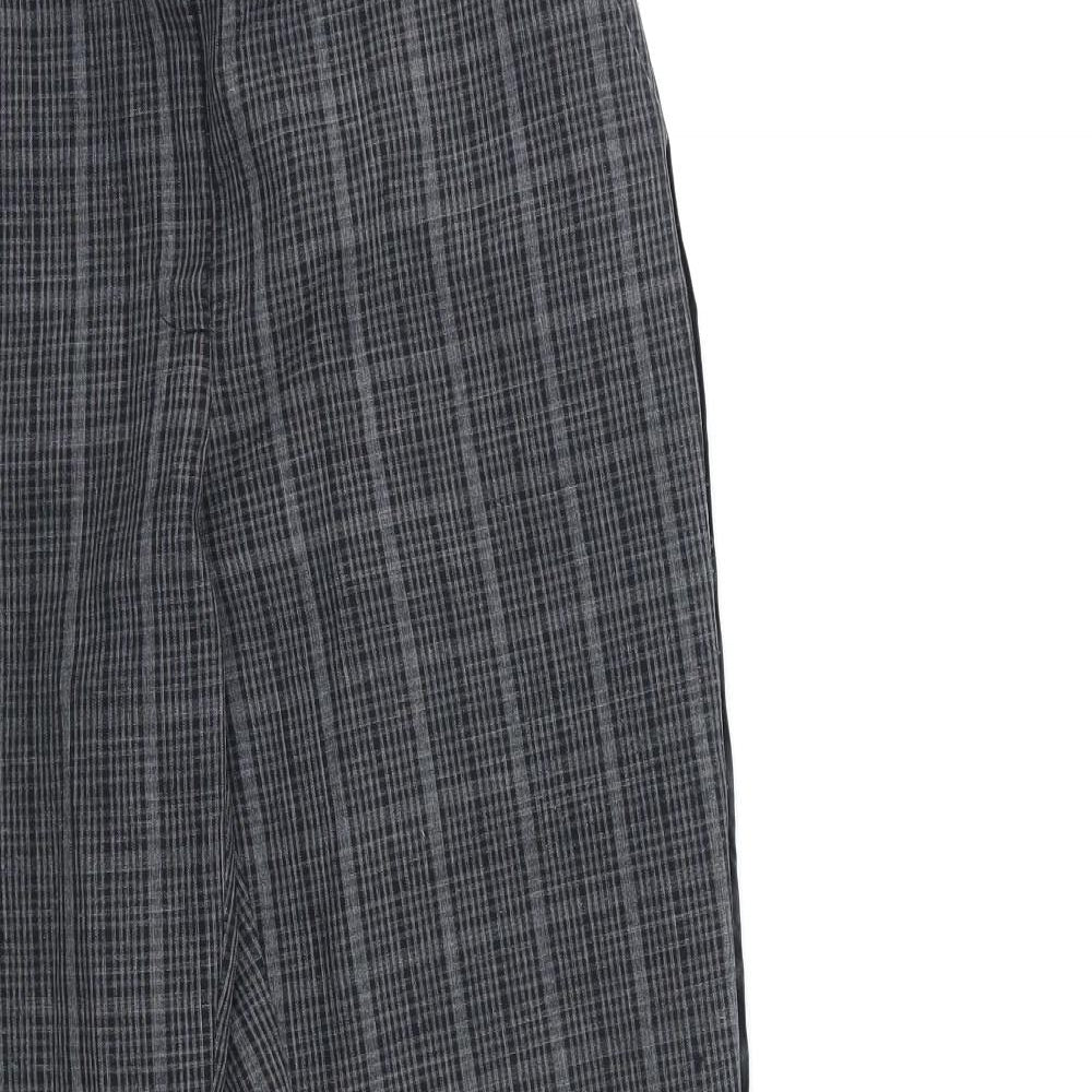 Atmosphere Womens Black Check  Trousers  Size 8 L27 in